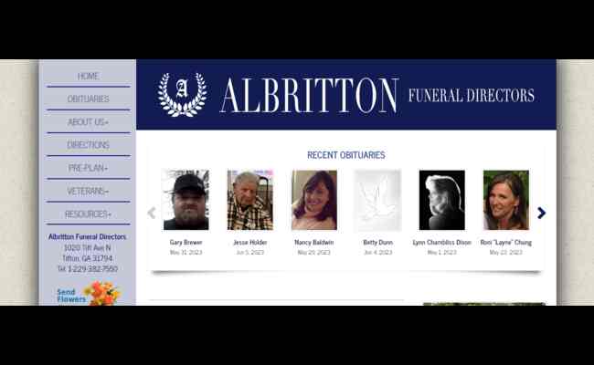Albritton Funeral Home Tifton Ga 2023 Best Info